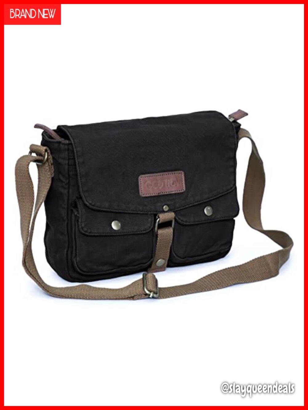 Canvas Messenger Bag Vintage Crossbody Shoulder Bag Military Satchel